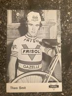 Theo Smit - kaart Frisol - wielrennen, Verzamelen, Verzenden, Zo goed als nieuw, Buitenlandse clubs, Poster, Plaatje of Sticker