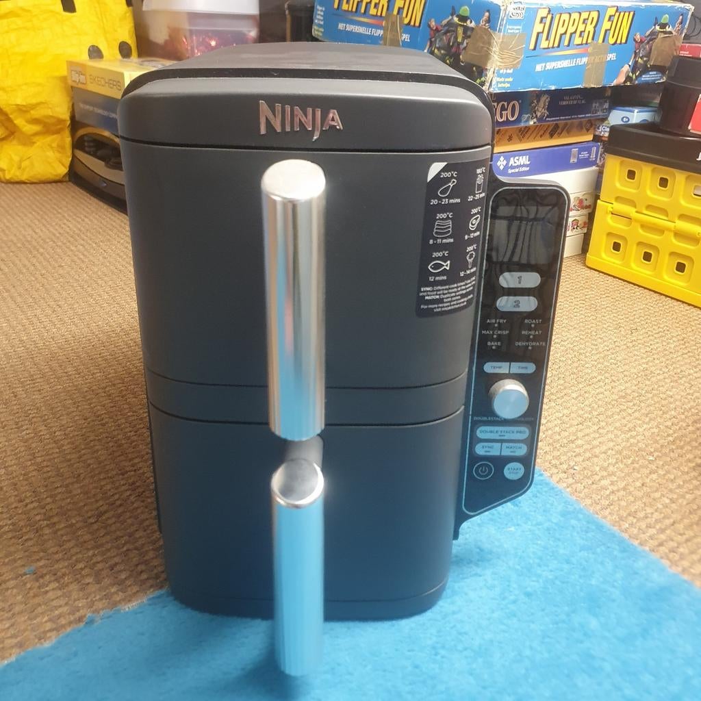 Ninja Foodi Dual Zone Airfryer AF400EU - Zo goed als nieuw, Ophalen, Zo goed als nieuw, Airfryer XXL, 1500 gram of meer