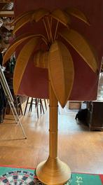 Vintage rotan palmboom vloerlamp boho/tiki stijl, Huis en Inrichting, Lampen | Vloerlampen, Ophalen, Gebruikt, Overige materialen