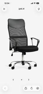 Black office desk and chair, Huis en Inrichting, Bureaus, Ophalen, Zo goed als nieuw