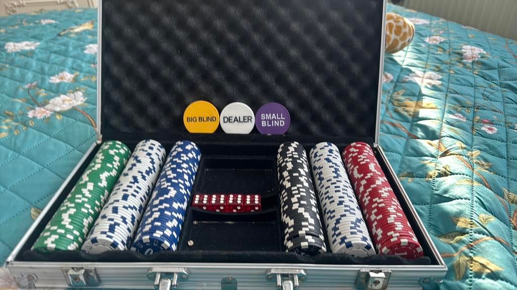 Poker set, Hobby en Vrije tijd, Ophalen of Verzenden, Zo goed als nieuw