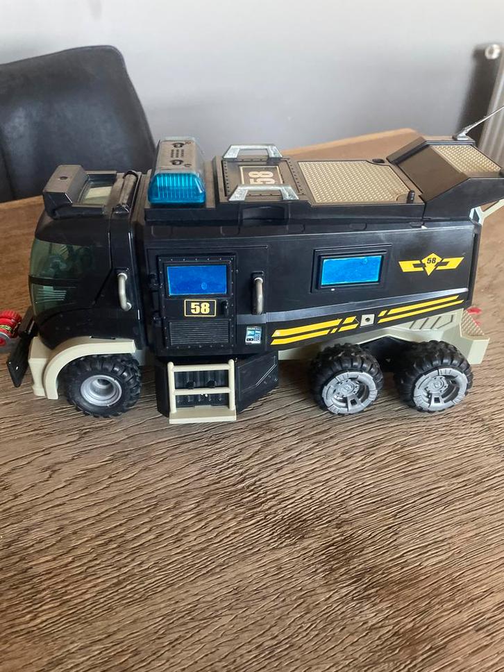 Playmobil SWAT Truck met Figuren, Kinderen en Baby's, Speelgoed | Speelgoedvoertuigen, Gebruikt, Ophalen of Verzenden