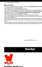 Walibi holland 2 x entreekaartjes, Tickets en Kaartjes, Kortingen en Cadeaubonnen, Twee personen, Overige soorten, Pretpark