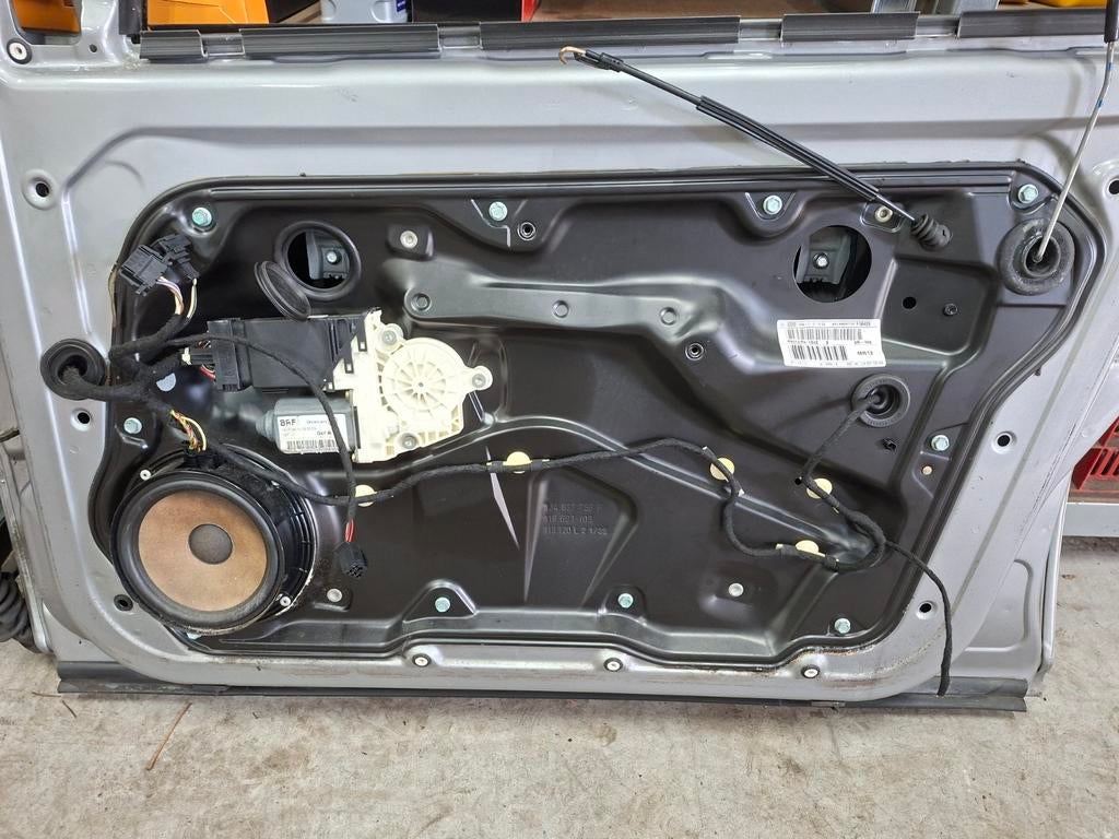 Raammechanisme, portierslot en ruit rechtsvoor VW Golf 4, Auto-onderdelen, Ruiten en Toebehoren, Ophalen, Gebruikt, Volkswagen