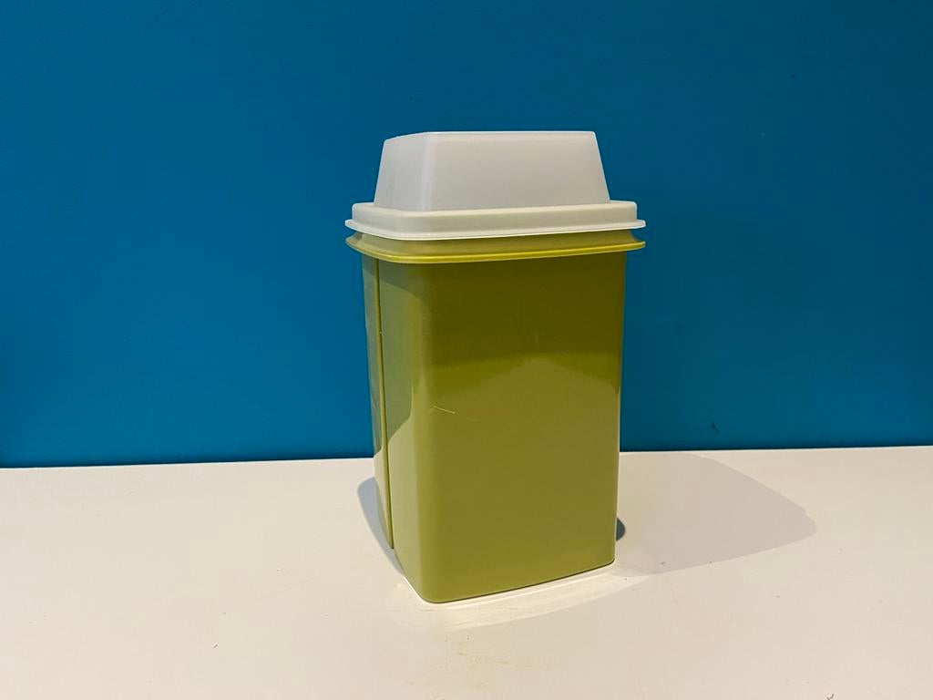 Vintage Tupperware Augurkenpot Licht Olijfgroen, Ophalen of Verzenden, Gebruikt
