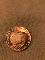 Zwaar verzilverde munt John en Robert Kennedy, Postzegels en Munten, Munten | Amerika, Ophalen of Verzenden, Noord-Amerika, Losse munt