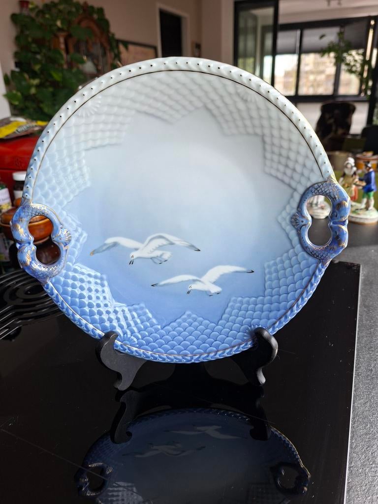 Vintage Royal Copenhagen Serveerbord Meeuwen & Vissen, Ophalen of Verzenden