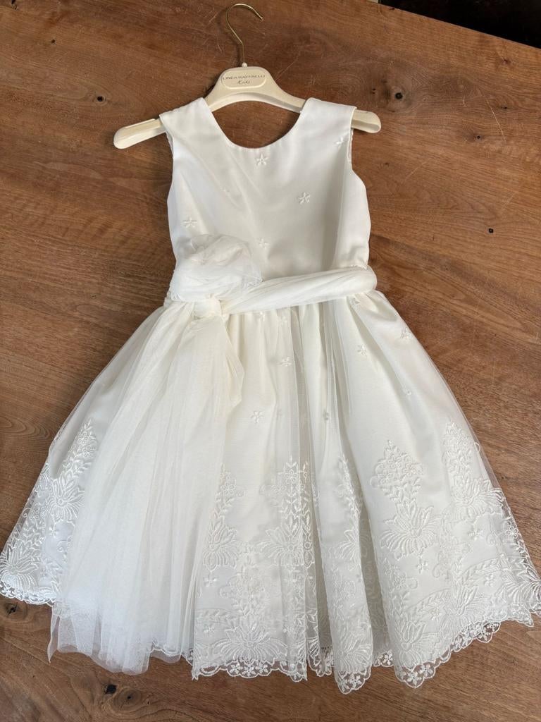 Mimilú communiejurk 122-128 + jasje, Ophalen, Zo goed als nieuw, Mimilú, Meisje