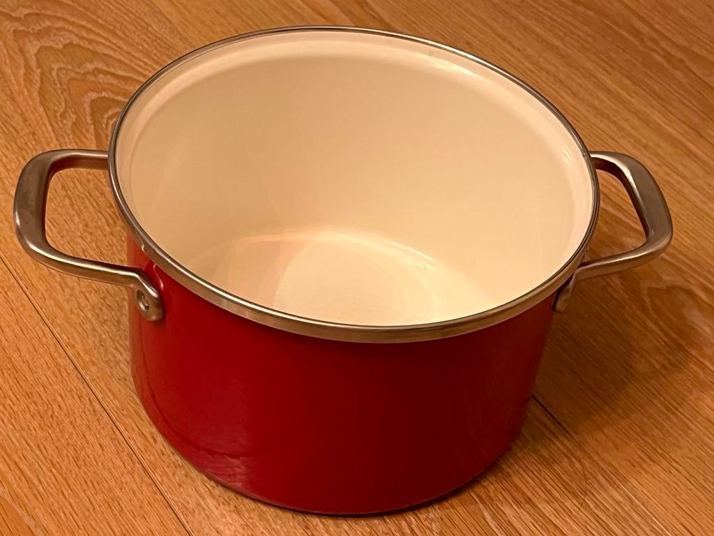 Gietijzeren Pan (Geëmailleerd) – Zonder deksel, Ophalen of Verzenden, Gebruikt, Overige materialen, Kookpan of Snelkookpan