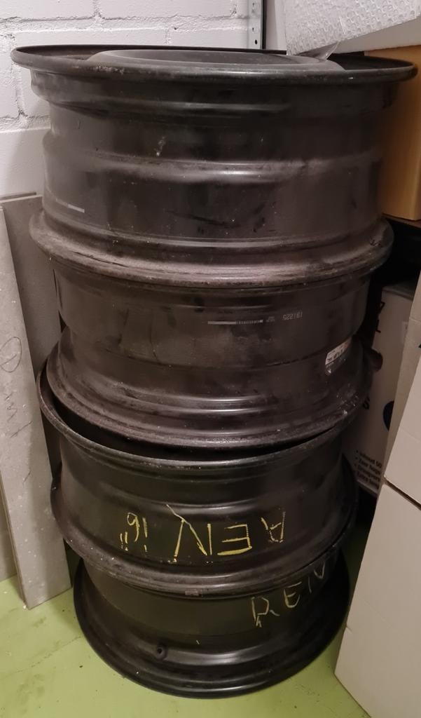 4 Stalen velgen, Auto-onderdelen, Banden en Velgen, Ophalen, Gebruikt, Velg(en), 17 inch