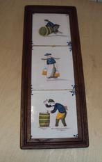 Oude vintage tegeltjes 3 in 1 lijst, Ophalen of Verzenden