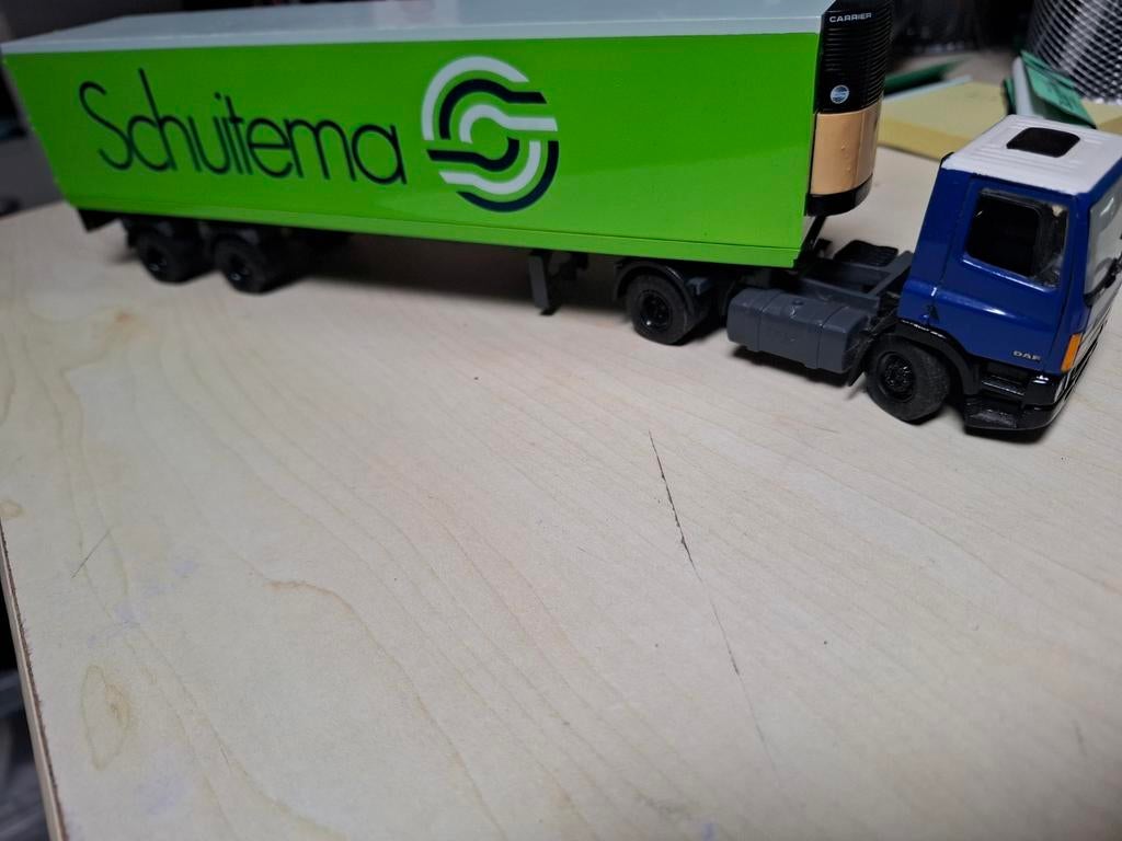 Tekno daf75 schuitema 1:50, Ophalen of Verzenden, Zo goed als nieuw, Bus of Vrachtwagen, Tekno