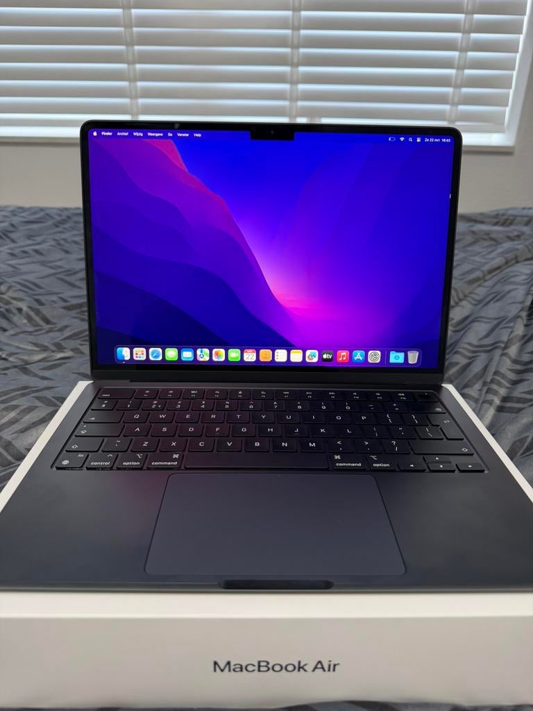 Apple MacBook Air 13,6 inch 2022 - Apple M2  - 100% Batterij, Computers en Software, Apple Macbooks, 256 GB, 8 GB, 13 inch, Ophalen of Verzenden