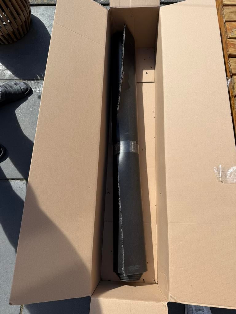 Aquaplus droogloop mat 200x115 9mm dik Graphite Nieuw, 100 tot 150 cm, Zwart, Ophalen of Verzenden, Rechthoekig