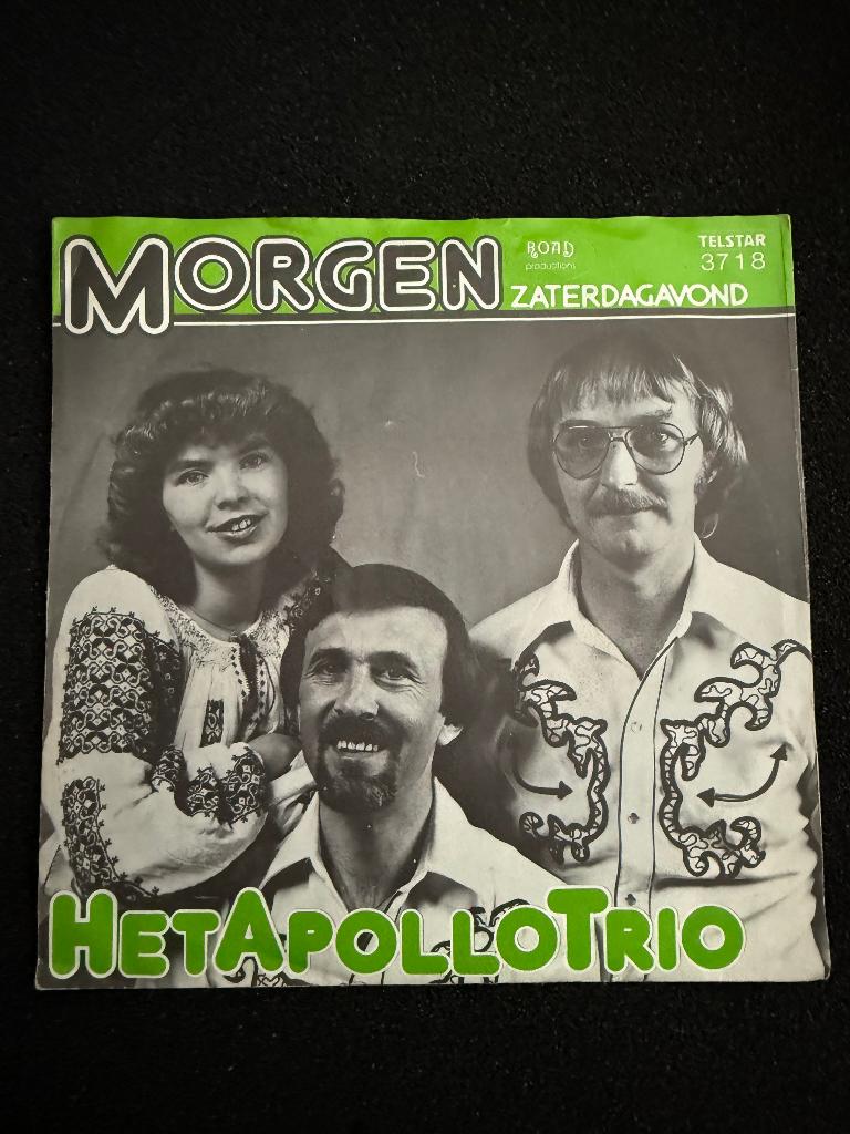 Het Apollo Trio - Morgen - Piraten topper -, Gebruikt, Overige formaten, Levenslied of Smartlap, Fotohoes