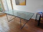 Glazen tafel: Niels Gammelgaard, Huis en Inrichting, Tafels | Salontafels, Ophalen, Gebruikt, 50 tot 100 cm, Glas