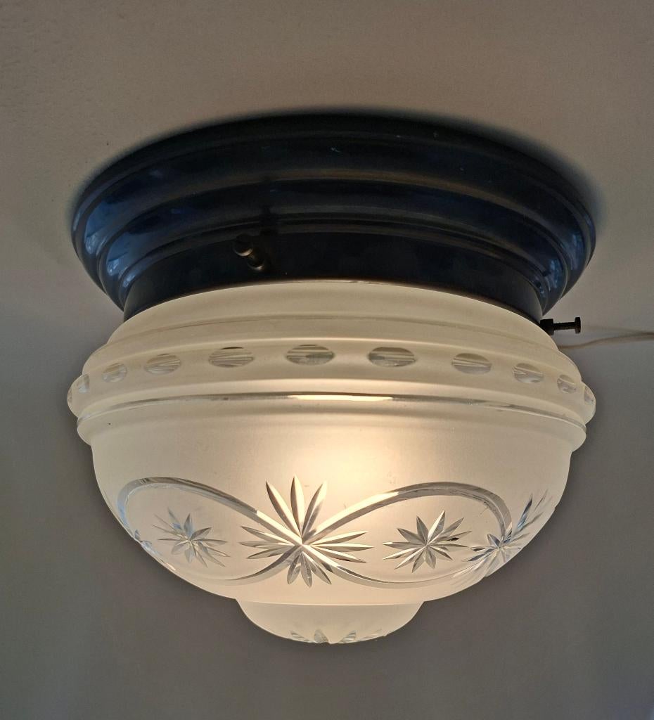 Art Deco plafonniere, Antiek en Kunst, Ophalen of Verzenden