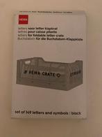 Letterkrat letters Hema (zwart), Ophalen of Verzenden, Zo goed als nieuw, Overige typen