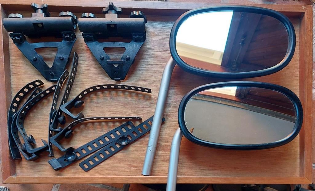 CARAVAN SPIEGELS MET RESERVE SPIEGELS EN ONDERDELEN, Ophalen of Verzenden