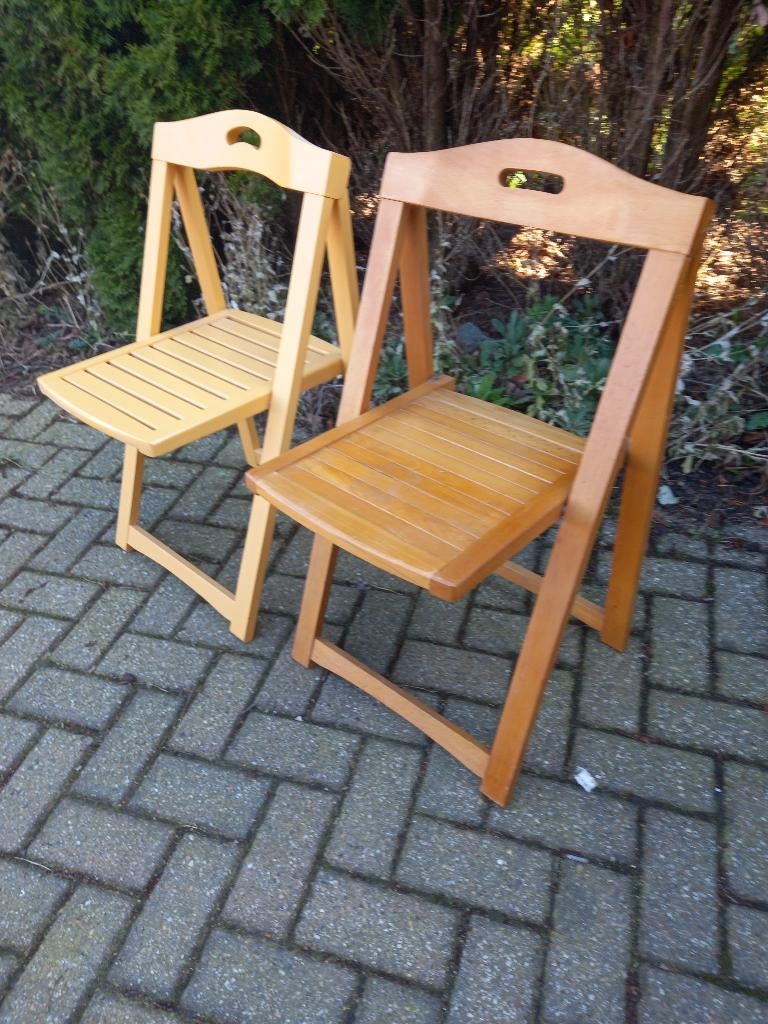 Twee aldo Jacober Klapstoelen, Vo, Gebruikt, Twee, Vo