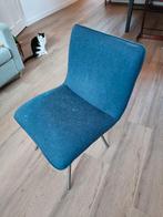 Blauwe stoffen stoel, Huis en Inrichting, Stoelen, Ophalen, Gebruikt, Blauw, Stof
