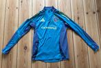 Ajax Adidas training top heren - blauw geel neon - Medium, Ophalen of Verzenden, Zo goed als nieuw, Adidas, Voetbal