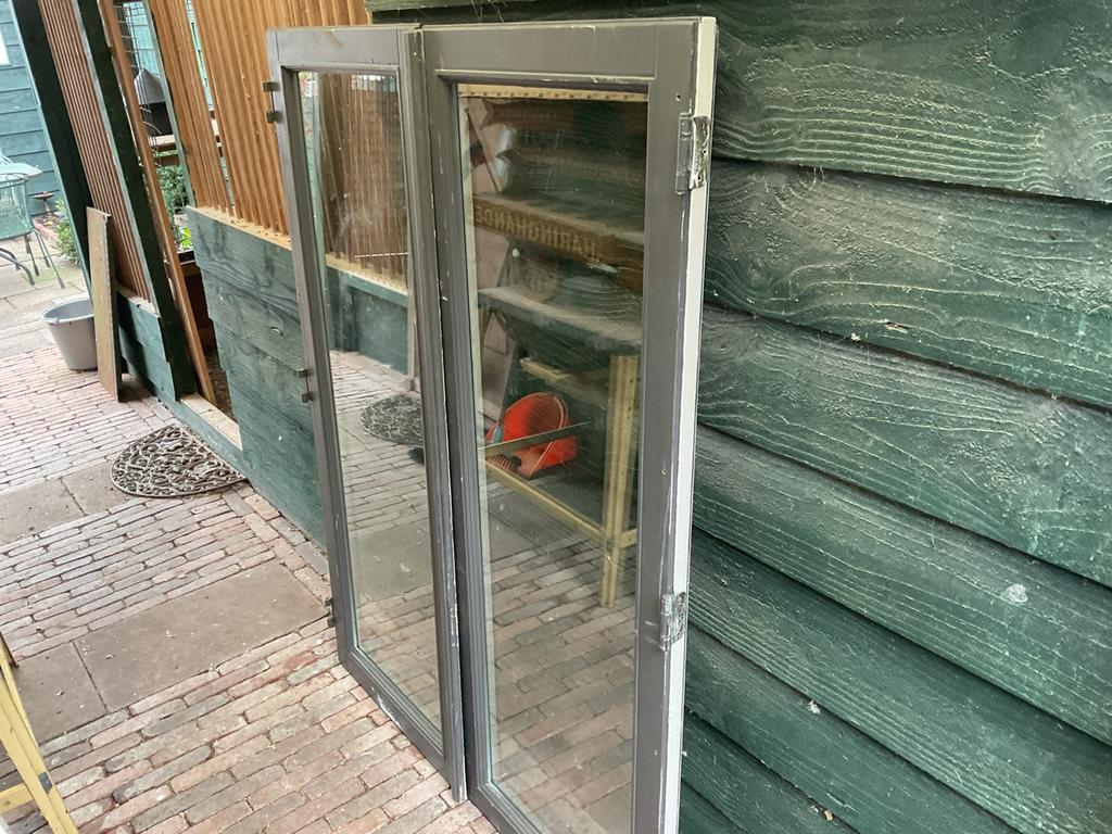 Stolp set ramen, Doe-het-zelf en Verbouw, Glas en Ramen, Ophalen, Gebruikt, Minder dan 80 cm, Gevelraam of Ruit