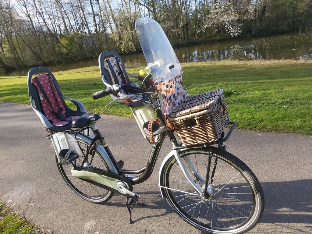 CORTINA moederfiets met kinderzitjes, 2 zitjes, 53 tot 56 cm, Zo goed als nieuw, Ophalen