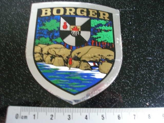 folie sticker borger logo wapen embleem, Verzenden, Zo goed als nieuw, Overige typen