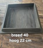 Landelijke tafel plateau op voet, Huis en Inrichting, Ophalen of Verzenden, Rond, Hout