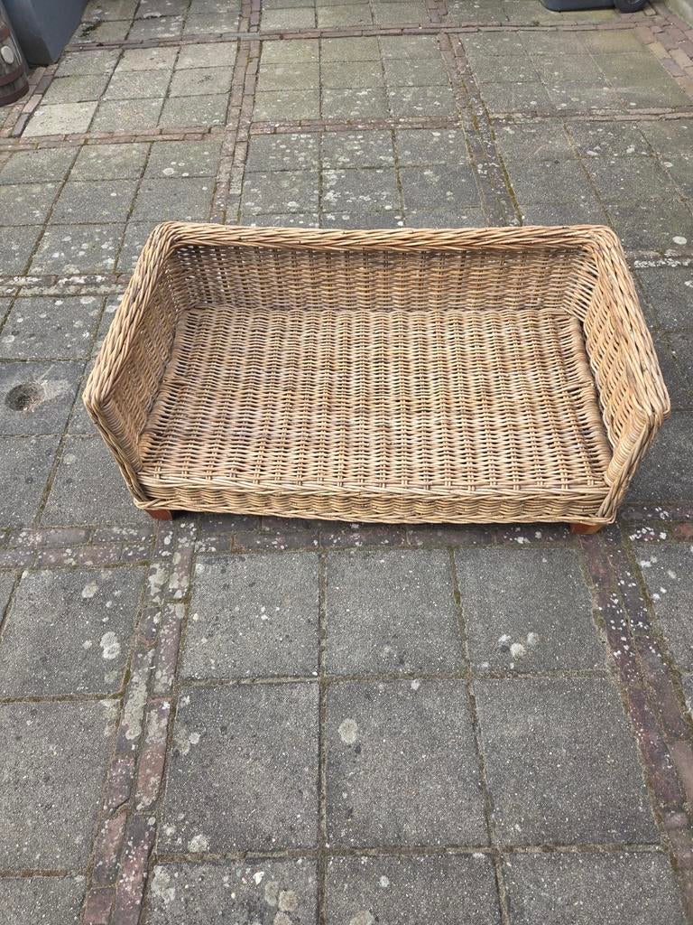 Rieten hondenmand, Dieren en Toebehoren, Ophalen, Gebruikt, Riet