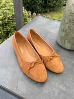 Cognac suede ballerinas, Kleding | Dames, Schoenen, Bruin, Zo goed als nieuw, Ballerina's, Ophalen of Verzenden