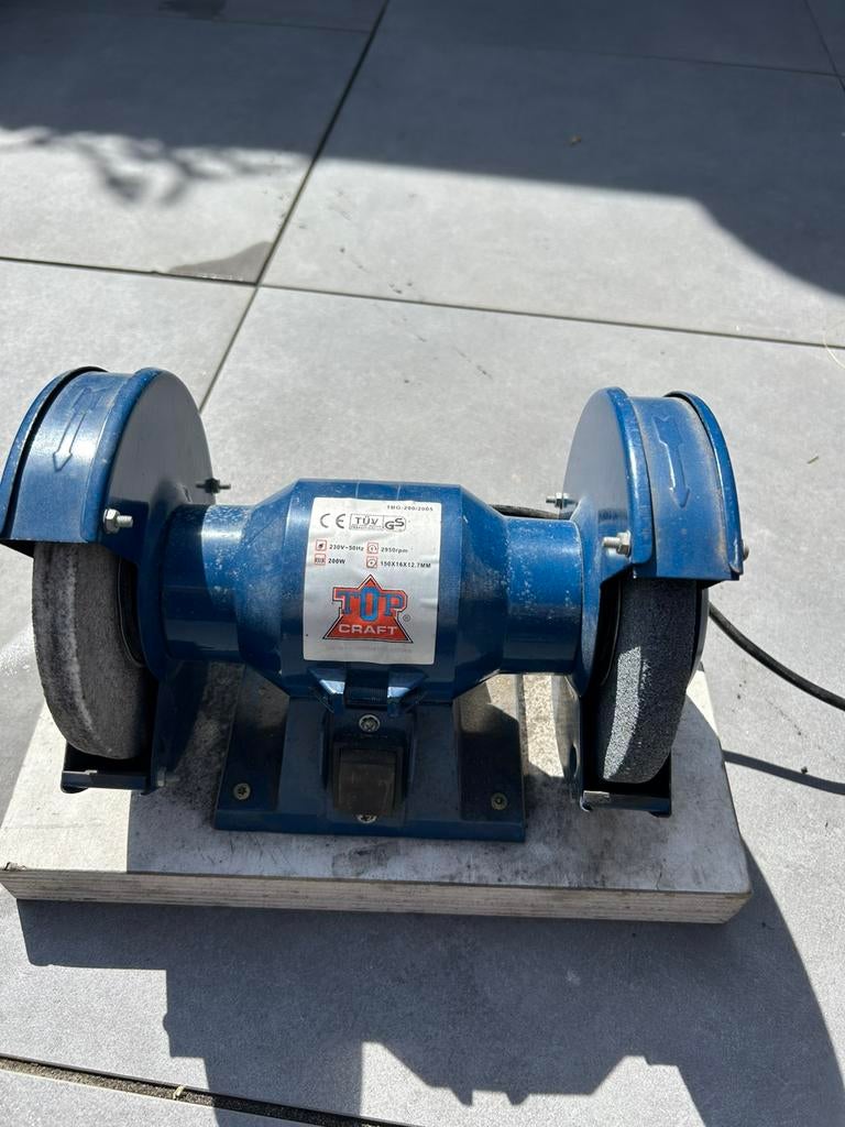 Slijpmachine Top craft, Ophalen, Zo goed als nieuw, Minder dan 700 watt, Werkbankslijpmachine
