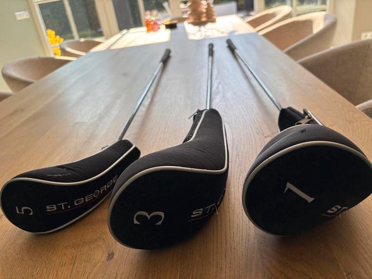 St George Golf Drivers Set (1, 3, 5) - Zo goed als nieuw, Sport en Fitness, Golf, Zo goed als nieuw, Club, Overige merken, Ophalen of Verzenden