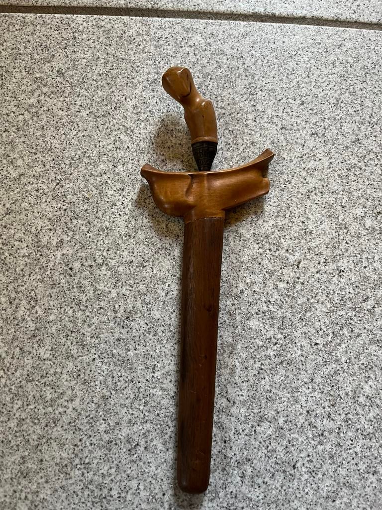 Kleine Sumetraanse Makura Kris in houten schede., Verzenden