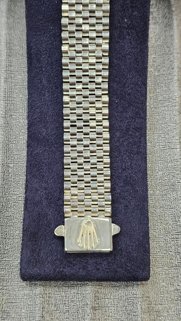 925 Zilveren Brede Rolex Armband 20cm / 17,7mm, Ophalen of Verzenden, Nieuw, Zilver, Zilver