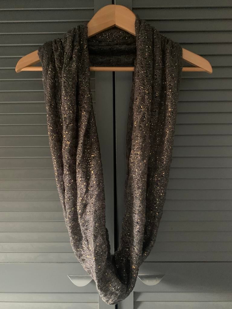 Col sjaal grijs/goud, Ophalen of Verzenden, Gedragen, Maat 46/48 (XL) of groter, Sjaal