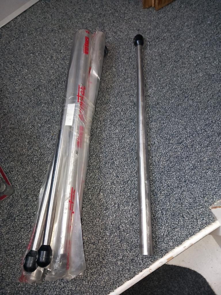 Set van 8 RVS scepters met kunststof kabeldoorvoer., Watersport en Boten, Ophalen of Verzenden, Nieuw