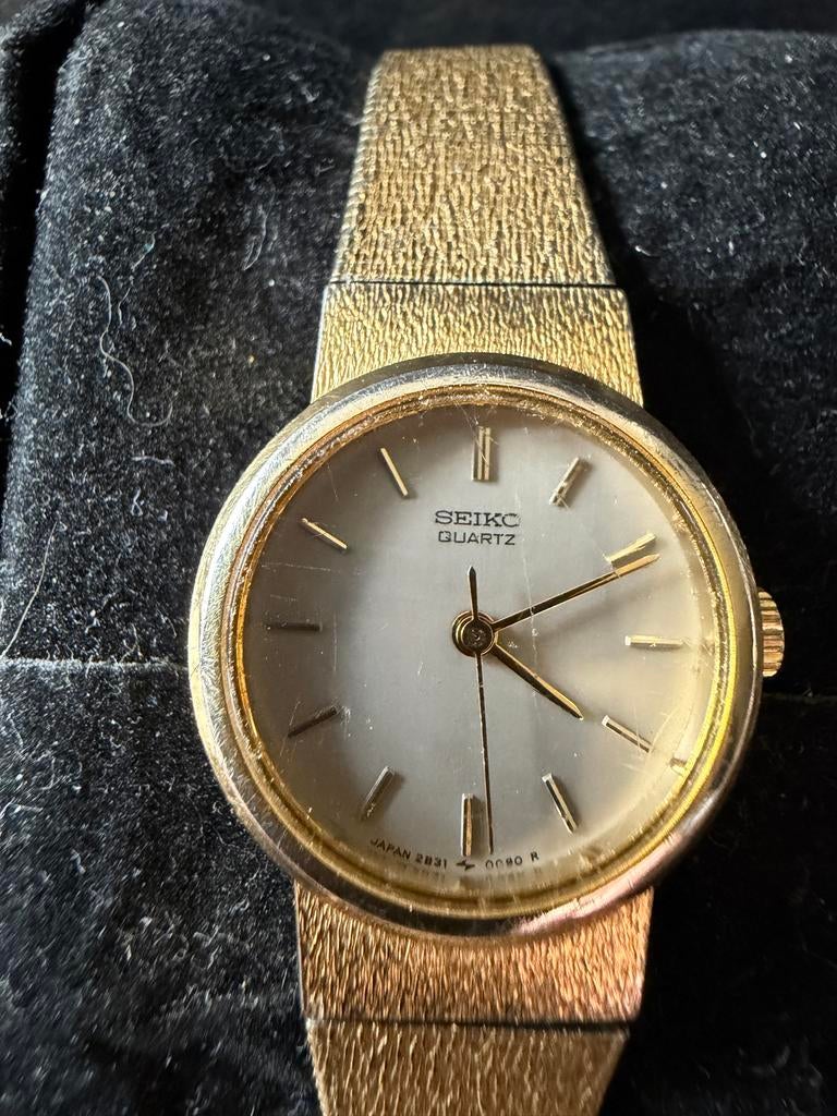 Vintage Seiko Quartz dameshorloge - Nieuwe batterij, Ophalen of Verzenden, Overige materialen, Polshorloge, Seiko