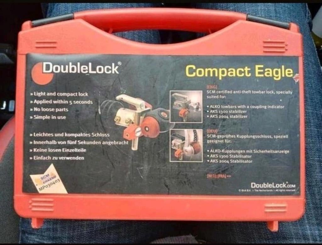 DoubleLock Compact Eagle Koppelslot compleet VASTE PRIJS, Auto diversen, Anti-diefstal, Ophalen of Verzenden