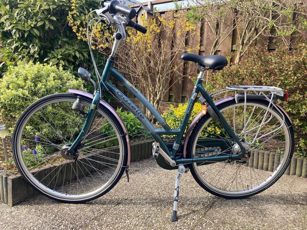 Gazelle Davos Hybride damesfiets, frame maat54 topstaat, Fietsen en Brommers, Fietsen | Dames | Damesfietsen, Ophalen, Versnellingen