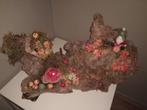 Uniek Herfststuk met Kabouter en Paddenstoelen, Ophalen, Zo goed als nieuw