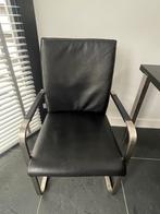 6x Movani eettafel stoel (Van Til - Alkmaar), Ophalen, Gebruikt, Zwart, Leer