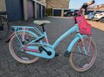 Loekie 22" Meisjesfiets lichtblauw met roze accenten, Ophalen, 22 inch, Gebruikt, Handrem