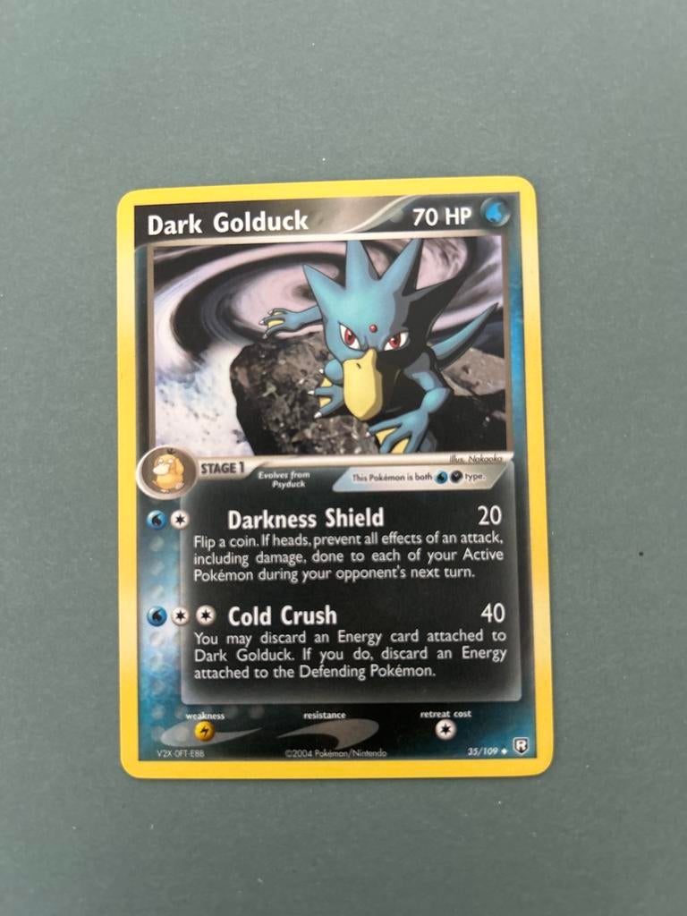 Pokémon kaart Dark Golduck 35/109, Ophalen of Verzenden, Gebruikt, Losse kaart