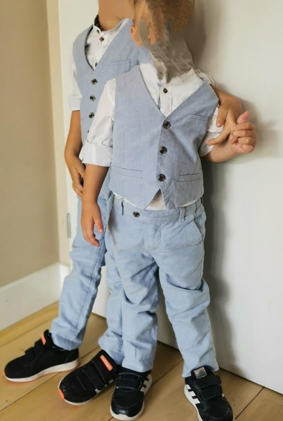 2 Kinderpak 4-delig & blazers, blouses, gilet 110/116 98/104, Ophalen of Verzenden, Zo goed als nieuw, H&M, Jongen