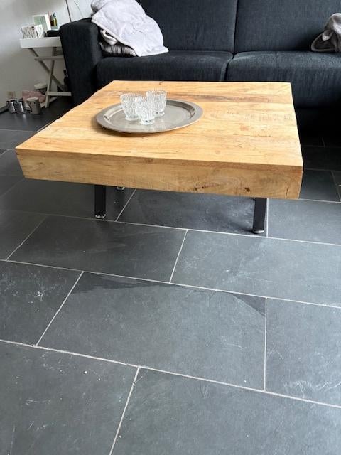 salontafel 80x80, Huis en Inrichting, Tafels | Salontafels, Ophalen, 50 tot 100 cm, Vierkant, 50 tot 100 cm