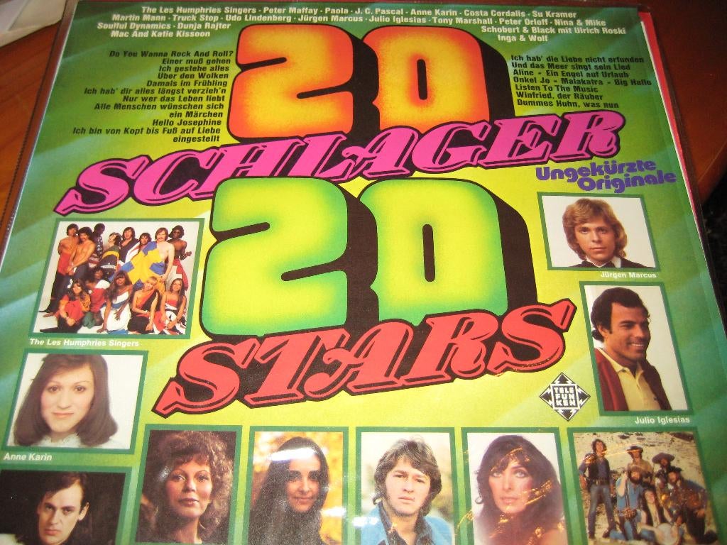 LP, 20 Schlager - 20 Stars, Ophalen of Verzenden, Zo goed als nieuw, 12 inch