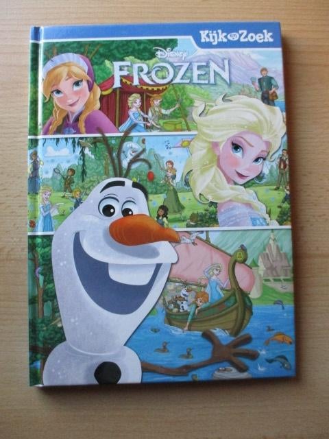 Disney Frozen boek Kijk en zoek, Ophalen of Verzenden, Overige figuren, Zo goed als nieuw, Beeldje of Figuurtje