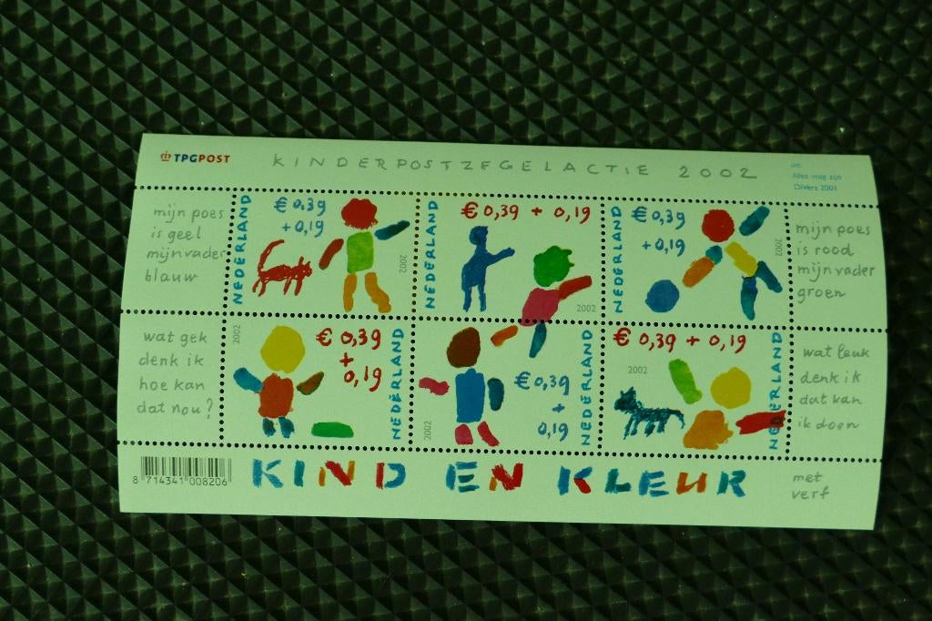 Kinderpostzegels 2002, Postzegels en Munten, Ophalen of Verzenden, Postfris, Overige thema's